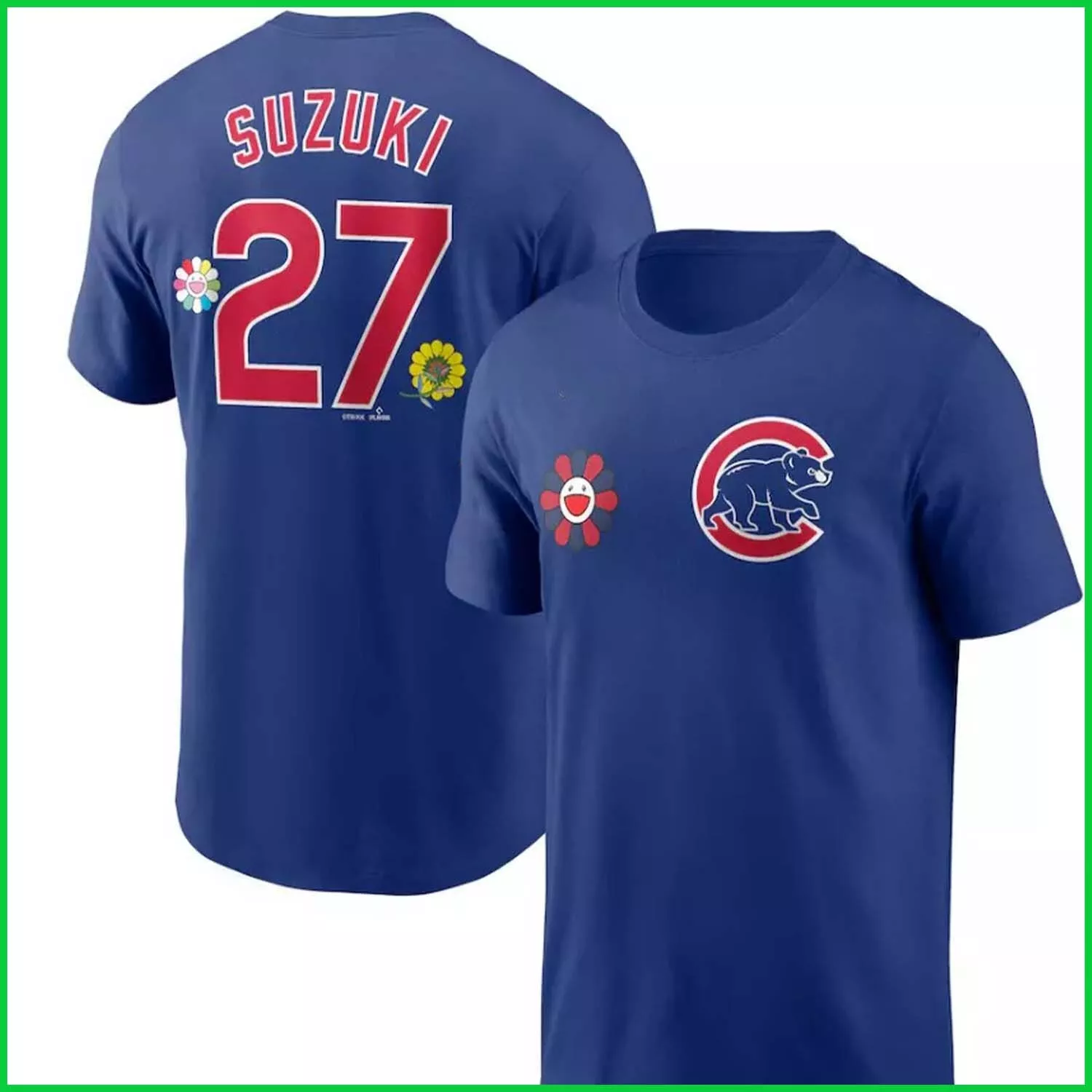 Men Chicago Cubs 27 Suzuki blue 2025 MLB T shirts style 22